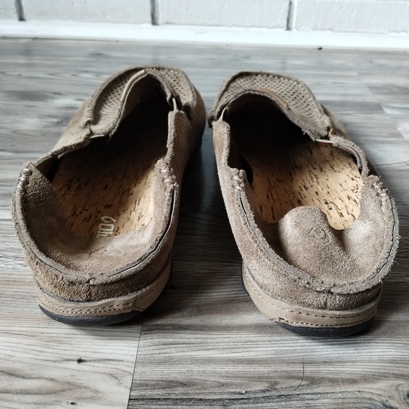Olukai Moloa Kohana Slip-On Light Brown Suede Loafers Men's Size 9.5 - Picture 3 of 5